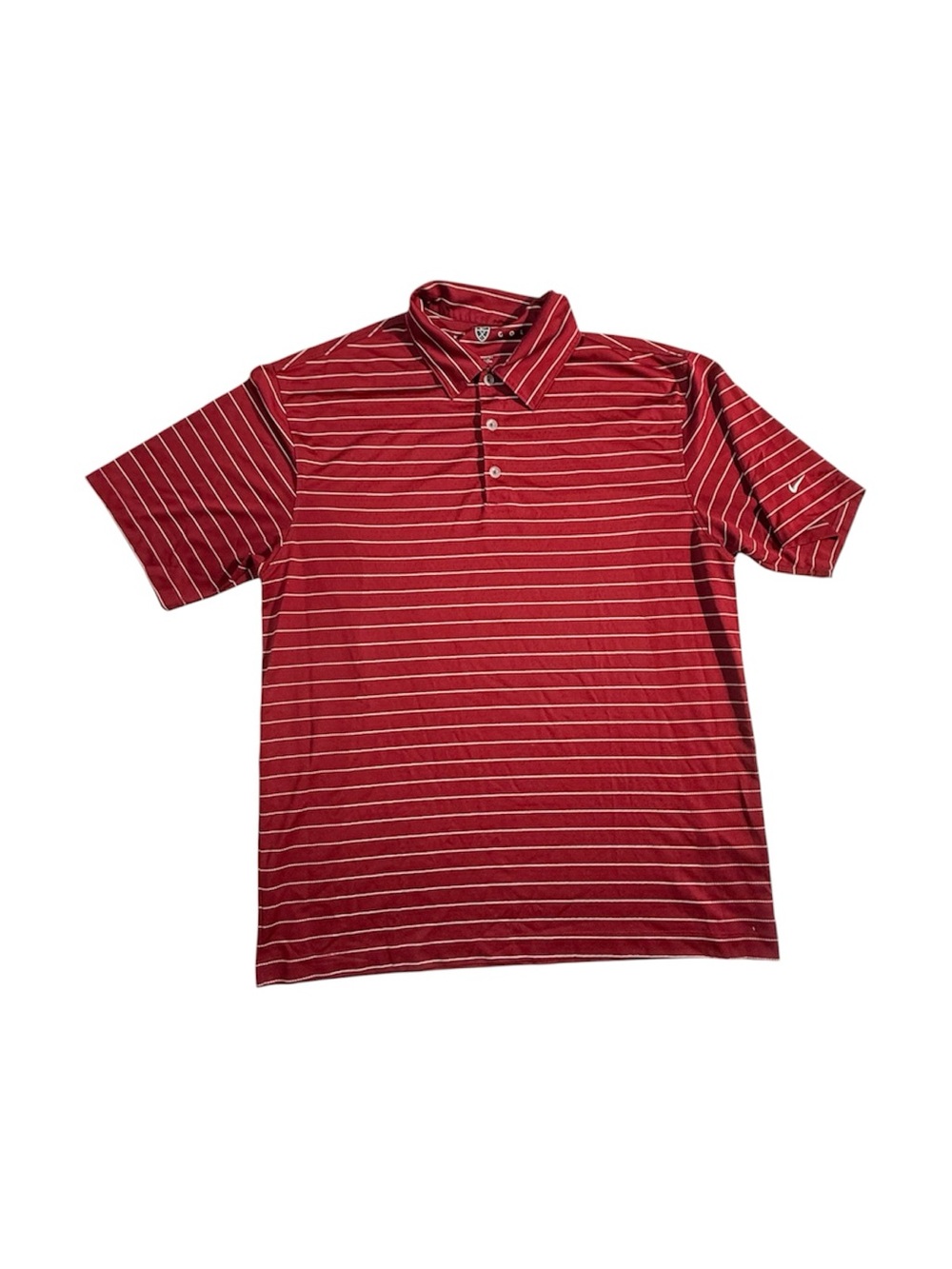 Nike Golf Men’s Red Striped Polo Shirt